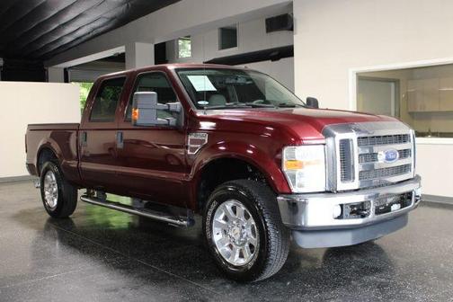 Burgundy 2008 Ford F-250 Lariat