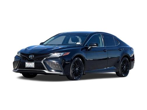 Midnight Black Metallic 2021 Toyota Camry XSE