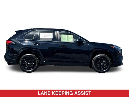 Midnight Black Metallic 2025 Toyota RAV4 Hybrid SE