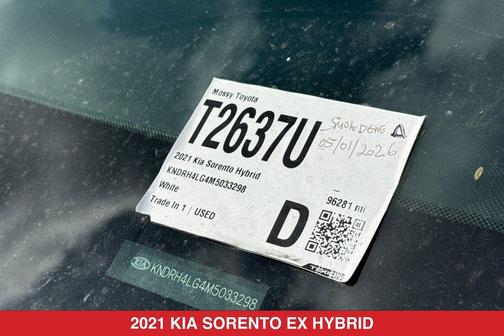 Snow White Pearl 2021 Kia Sorento Hybrid EX
