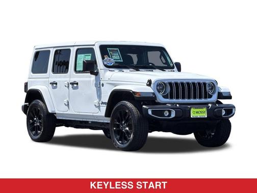Bright White Clearcoat 2025 Jeep Wrangler 4xe Sahara