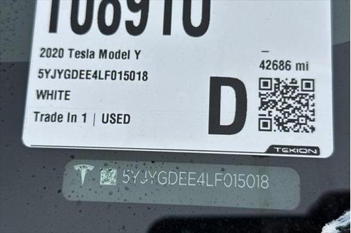 2020 Tesla Model Y Long Range Dual Motor All-Wheel Drive