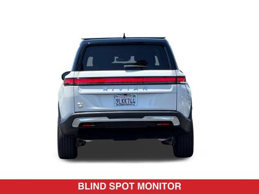 Glacier White 2024 Rivian R1S Adventure Quad Motor Large Pack