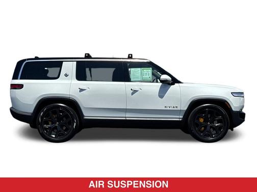 Glacier White 2024 Rivian R1S Adventure Quad Motor Large Pack