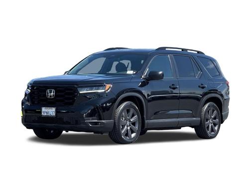 Crystal Black Pearl 2025 Honda Pilot Sport