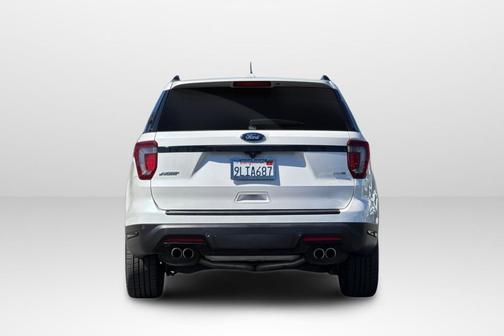 White Platinum Metallic Tri-Coat 2018 Ford Explorer Sport
