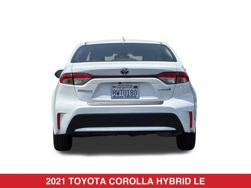 Super White 2021 Toyota Corolla Hybrid LE