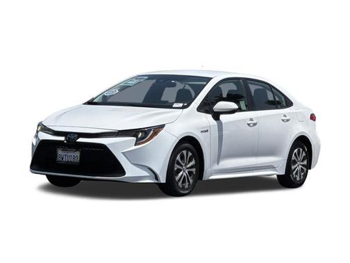 Super White 2021 Toyota Corolla Hybrid LE