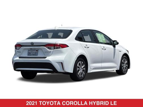 Super White 2021 Toyota Corolla Hybrid LE