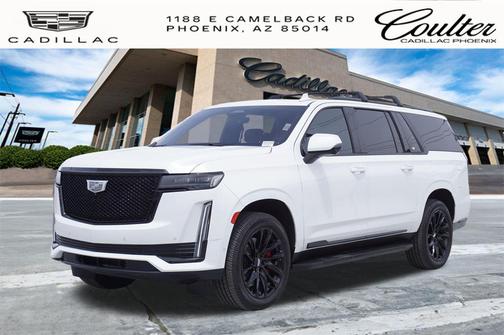 Crystal White Tricoat 2021 Cadillac Escalade ESV Sport