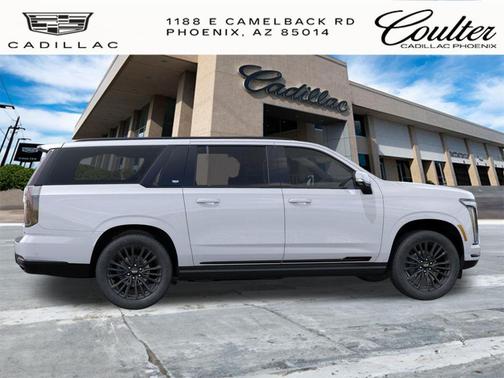 Vibrant White Tricoat 2026 Cadillac Escalade ESV Sport Platinum