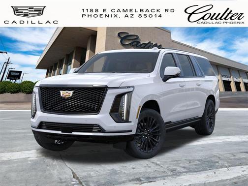 Vibrant White Tricoat 2026 Cadillac Escalade ESV Sport Platinum