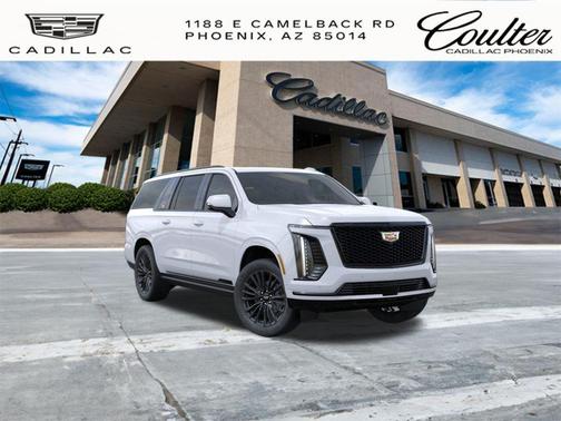 Vibrant White Tricoat 2026 Cadillac Escalade ESV Sport Platinum