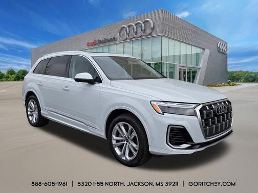 Glacier White Metallic 2025 Audi Q7 55 Premium Plus