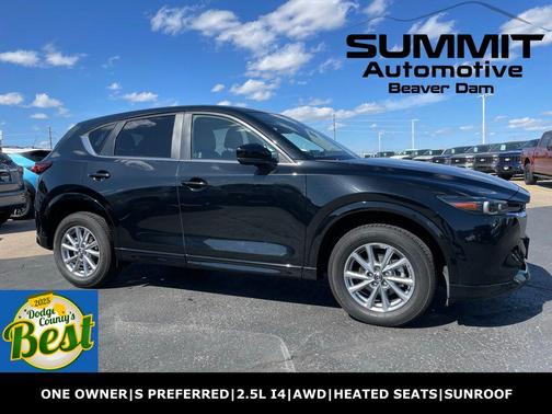 Jet Black Mica 2025 Mazda CX-5 2.5 S Preferred Package