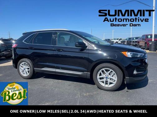 Agate Black Metallic 2022 Ford Edge SEL