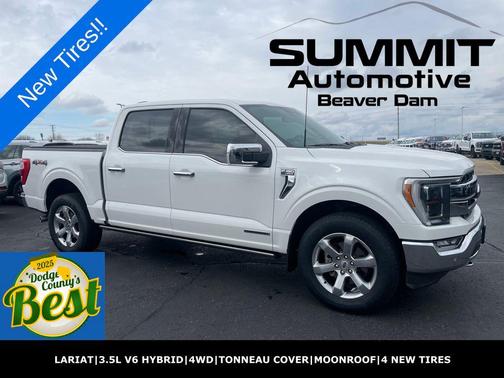 Star White Metallic Tri-Coat 2022 Ford F-150 Lariat