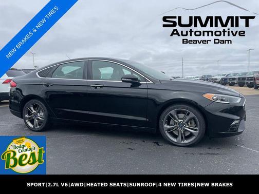 Shadow Black 2017 Ford Fusion Sport