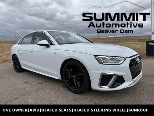 White 2023 Audi A4 45 S line Premium Plus