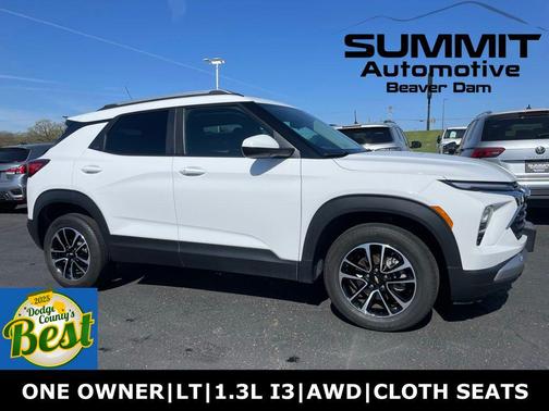 Summit White 2025 Chevrolet Trailblazer LT
