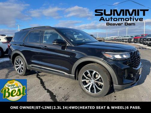 Black Metallic 2025 Ford Explorer ST-Line