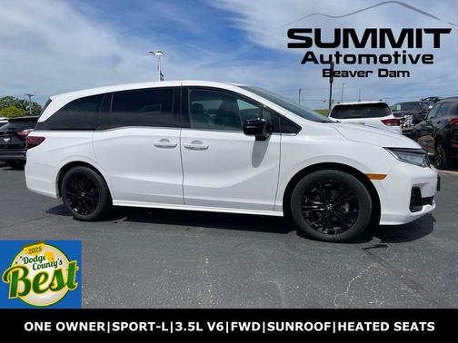 Platinum White Pearl 2025 Honda Odyssey Sport-L