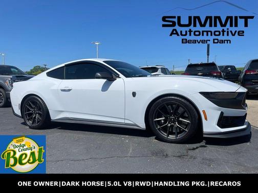 Oxford White 2024 Ford Mustang Dark Horse Fastback
