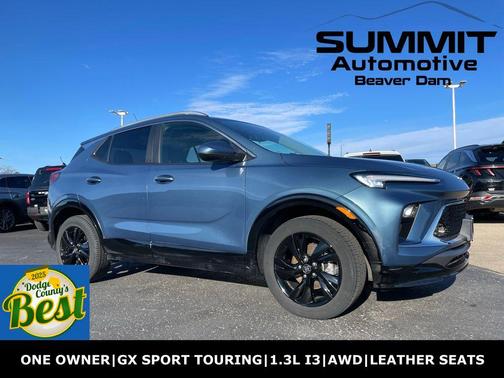 Ocean Blue Metallic 2024 Buick Encore GX Sport Touring
