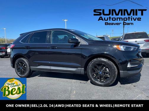 Agate Black Metallic 2022 Ford Edge SEL