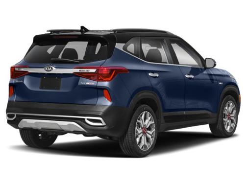 Dark Ocean Blue/Black Roof 2021 Kia Seltos SX Turbo