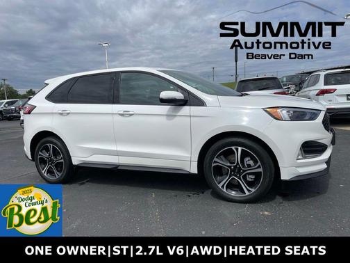 Star White Metallic Tri-Coat 2023 Ford Edge ST