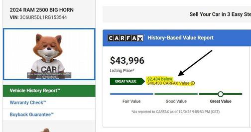 2024 RAM 2500 Big Horn Crew Cab 4x4 6'4' Box