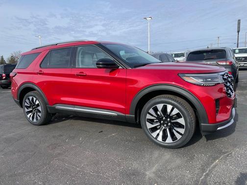 Rapid Red Metallic Tinted Clearcoat 2026 Ford Explorer Platinum