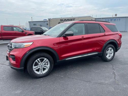 Rapid Red Metallic Tinted Clearcoat 2022 Ford Explorer XLT