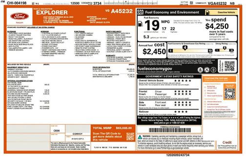 Avalanche Gray 2027 Ford Explorer Tremor