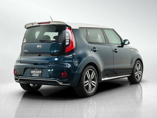 Mysterious Blue/White Roof 2018 Kia Soul +
