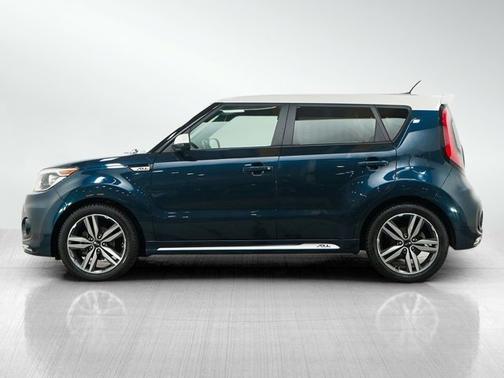 Mysterious Blue/White Roof 2018 Kia Soul +