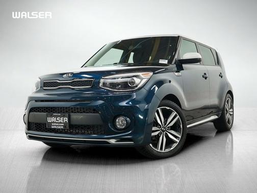 Mysterious Blue/White Roof 2018 Kia Soul +
