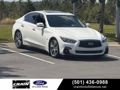 Pure White 2020 INFINITI Q50 3.0t Sport