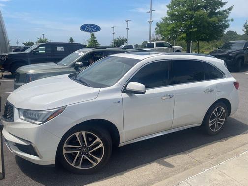Platinum White Pearl 2020 Acura MDX Sport Hybrid 3.0L w/Advance Package