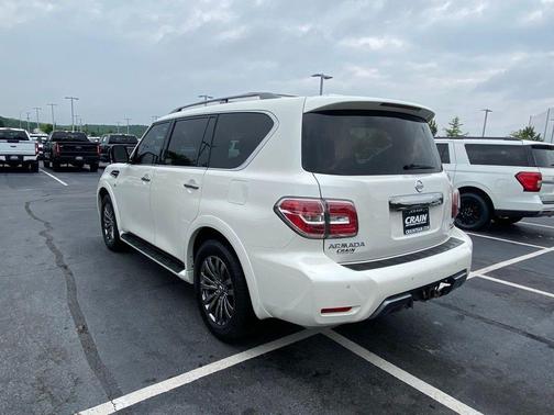 Pearl White Tri-Coat 2019 Nissan Armada Platinum