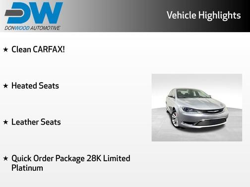 Billet Silver Metallic Clearcoat 2017 Chrysler 200 Limited