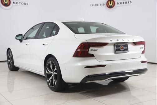 Crystal White Metallic 2024 Volvo S60 B5 Plus Dark Theme
