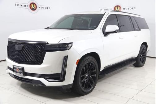 Crystal White Tricoat 2021 Cadillac Escalade ESV Sport Platinum