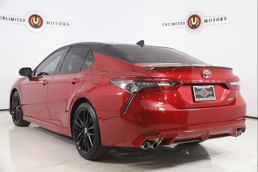 Supersonic Red/Midnight Black Metallic 2021 Toyota Camry XSE