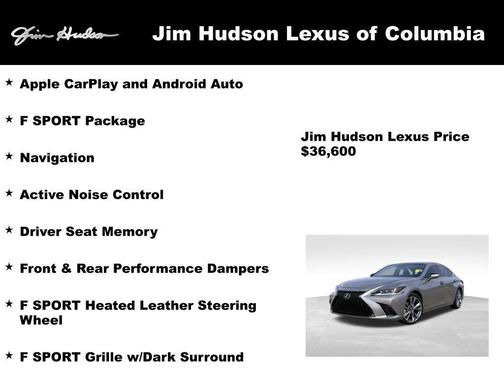 2020 Lexus ES 350 F Sport