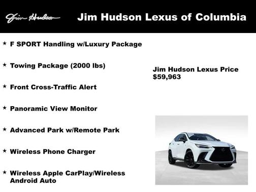 White 2025 Lexus NX 450h+ 450h+ F SPORT