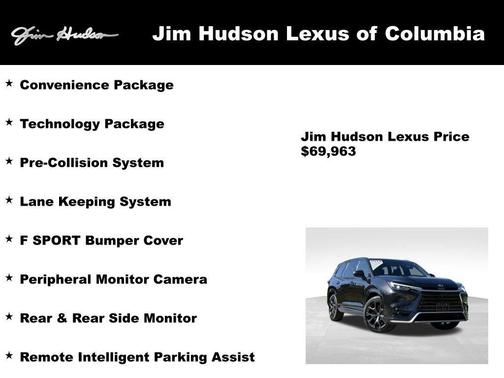 Black 2024 Lexus TX 500h F SPORT Premium