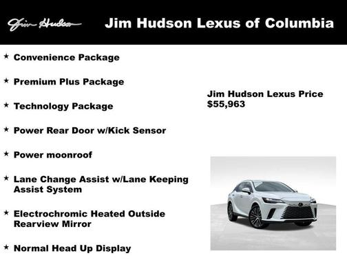 White 2025 Lexus RX 350 Premium Plus