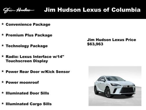 White 2025 Lexus RX 350h Premium Plus